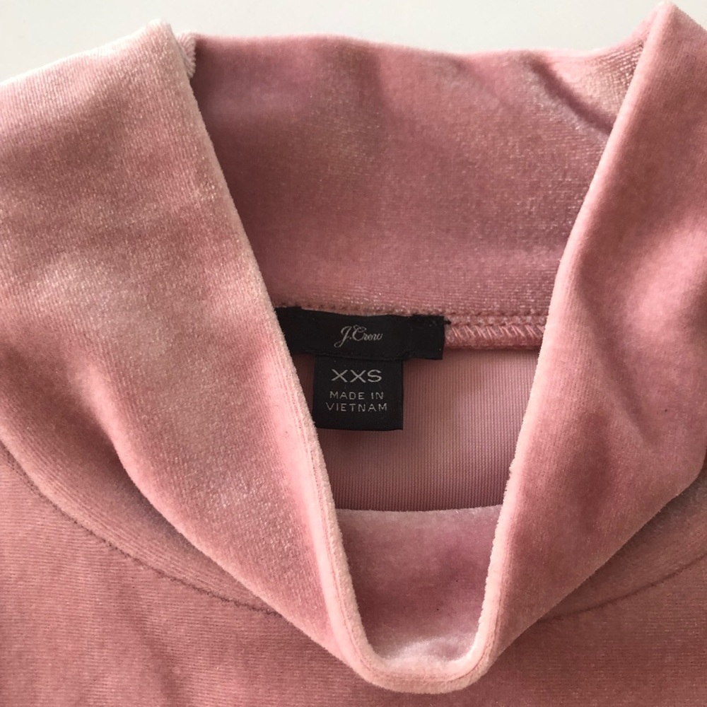 J Crew Velvet Mock Neck Sleeveless Top - Picture 2 of 4